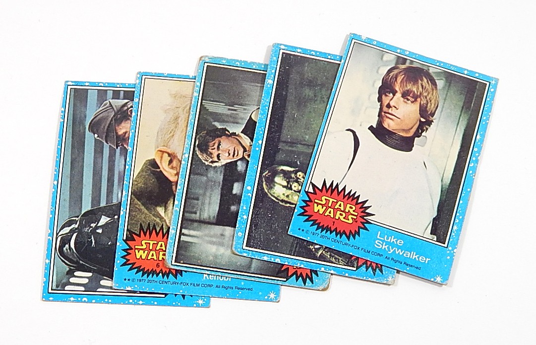 1977年製!STAR WARSカード·ルーク&レイア·2枚セット① 1977 Topps Star Wars Series 1 Near Complete Set (61/66) Luke