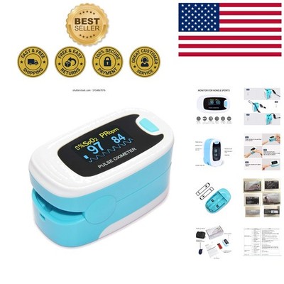 Lightweight Pulse Oximeter with 128 Hours Battery Life - Perfect for Athletes