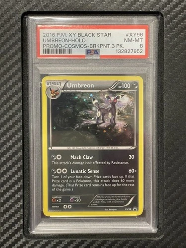 2016 PSA 8 Umbreon Cosmos Holo #XY96 Breakpoint Promo Pokemon TCG XY