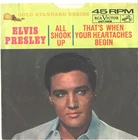 ELVIS PRESLEY-RAREST GOLD STANDARD SERIES PICTURE SLEEVE+45--(ALL SHOOK UP)--PS-