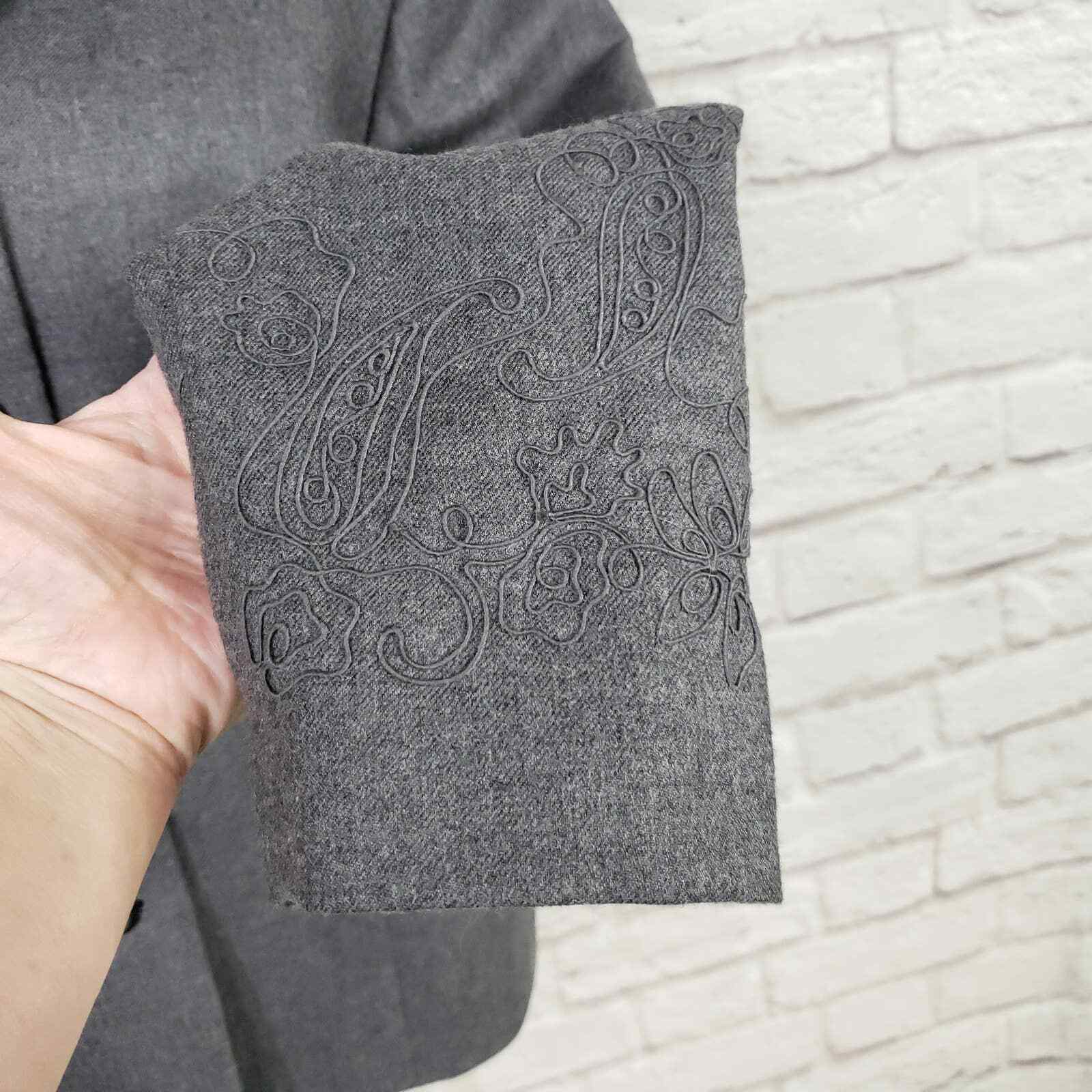 Pendleton Gray Wool Blazer Jacket Embroidered Sou… - image 4