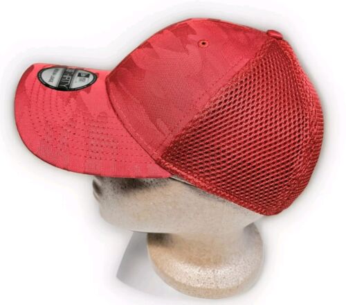New Era 39thirty Men's Mesh Tonal Blank Red Camo Hat Stretch Fit Size M/L New - Picture 2 of 5