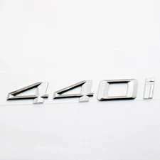 1pc For BM 440i Emblem Badge Car Trunk Lid M Power Series Performance (Chrome)