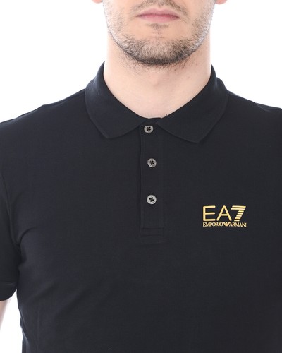 Polo Emporio Armani Ea7 T-shirt Cotone Uomo Nero 8NPF04 PJM5Z 208 Tg. M - Imagen 4 de 11