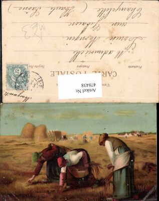478438,Künstler Ak Millet Heuernte Bäuerinnen Landwirtschaft
