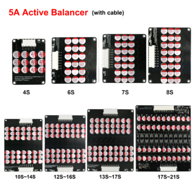 5A Active Equalizer Balancer 3S-21S Li-ion LiFePO4 Battery Energy Capacitor lot