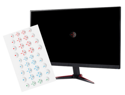 Fastscope Crosshair Decals: 36er-Set Fadenkreuz Aufkleber Monitor - Quick Scope