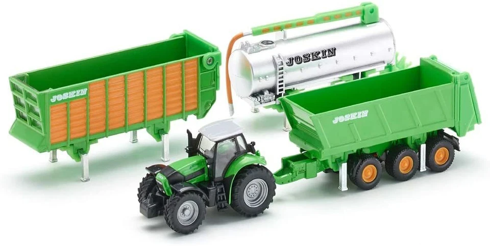 SIKU 1848, Trattore DEUTZ-FAHR con rimorchi Joskin, 1:87, Metallo/Plastica - Immagine 3 di 3