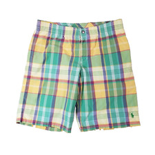 Polo Ralph Lauren swim shorts men's large green plaid preppy