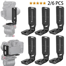 2/6pcs L-Bracket Quick Release Plate For Camera DSLR Camcorder Nonslip Bracket