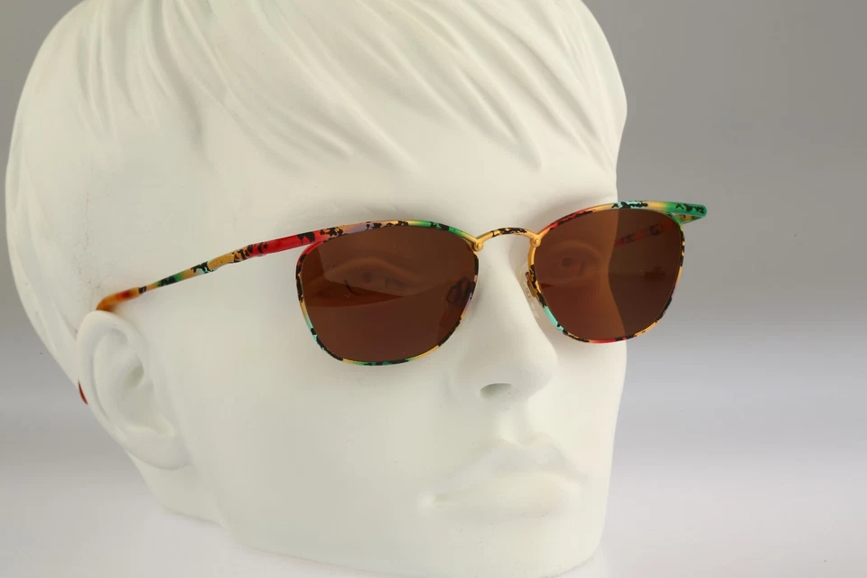 Gafas de sol Marc O'Polo by Metzler 3307 204, vintage años 90 coloridas cuadradas ojo de gato Foto 2 de 4