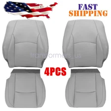 For 2004-2009 Lexus RX330 RX350 Driver / Passenger Side Leather Seat Cover Gray