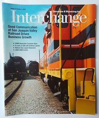 G&W INTERCHANGE MAGAZINE Genesee & Wyoming Railroad Vol. 26 Nr. 2 2020 US Züge