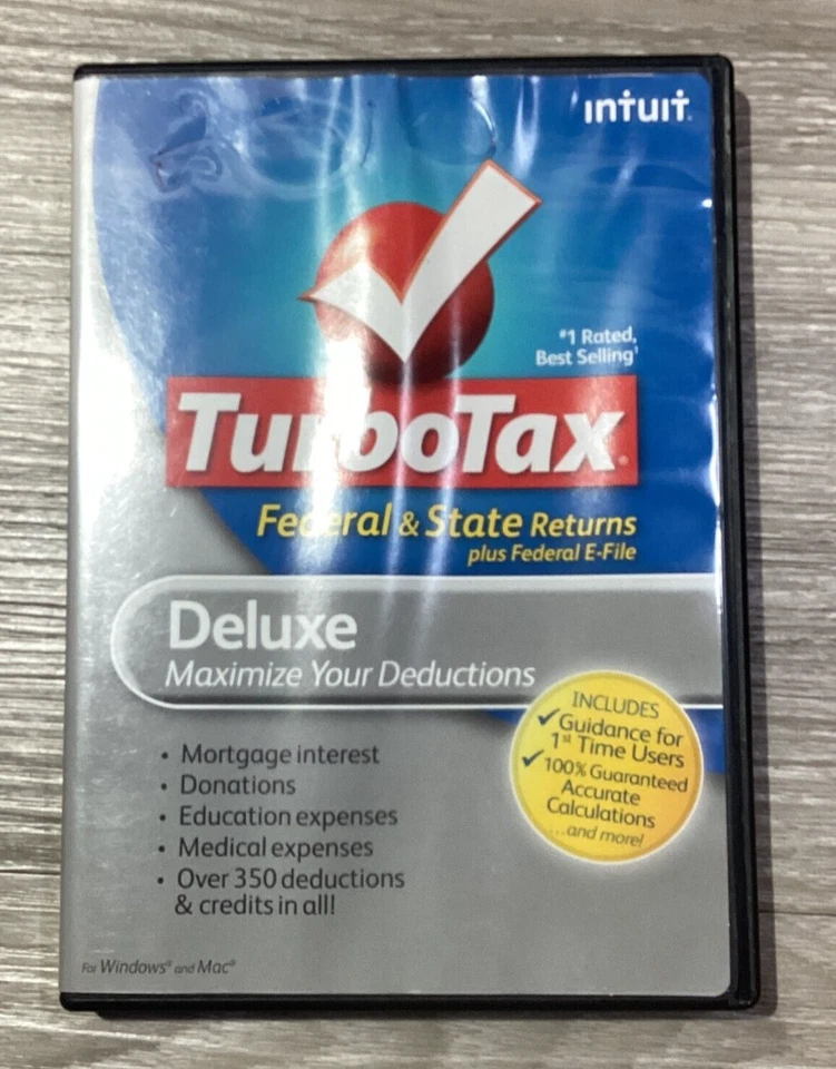 2010 TurboTax Deluxe Federal + State Maximize Deductions Case and CD Back Taxes - Image 4 of 4