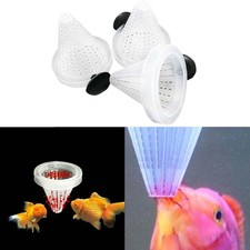 4 X Aquarium Red Worm Feeder Cone Bloodworm Dispenser Live Frozen