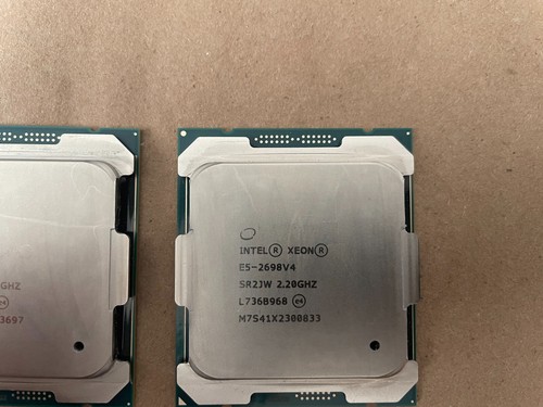 Matched pair Intel Xeon E5-2698v4 SR2JW 2.2GHz 20-Cores 50MB 135W LGA2011-3 CPU - Afbeelding 3 van 3
