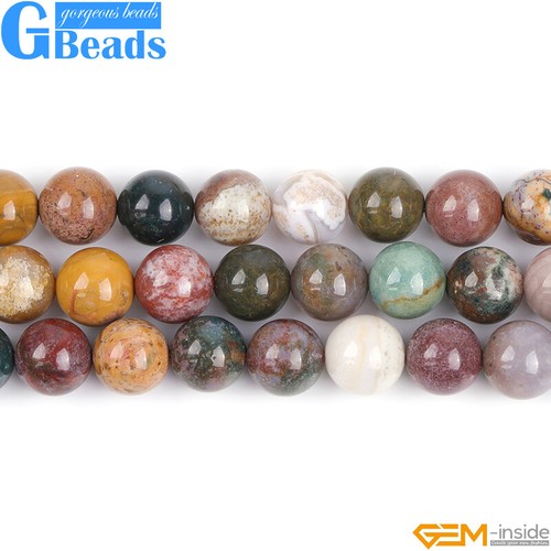 Cuentas de jaspe océano 15" natural mezclado color arco iris piedras preciosas para hacer joyas - Imagen 33 de 66