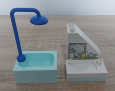 Lego Duplo Wohnhaus  Badezimmer Dusche, Badewannee + Waschbecken für 10994 NEU