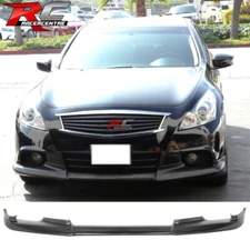 Fits 10-13 Infiniti G37 4D Sedan Sports Front Bumper Lip Spoiler OE Style PU