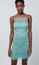 Topshop Floral Lace Bodycon Mini Dress 8 BNWT