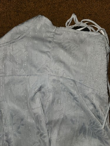 Lulus Women's Glamorous Celebrations Light Blue Grey Size XL - Picture 7 of 7