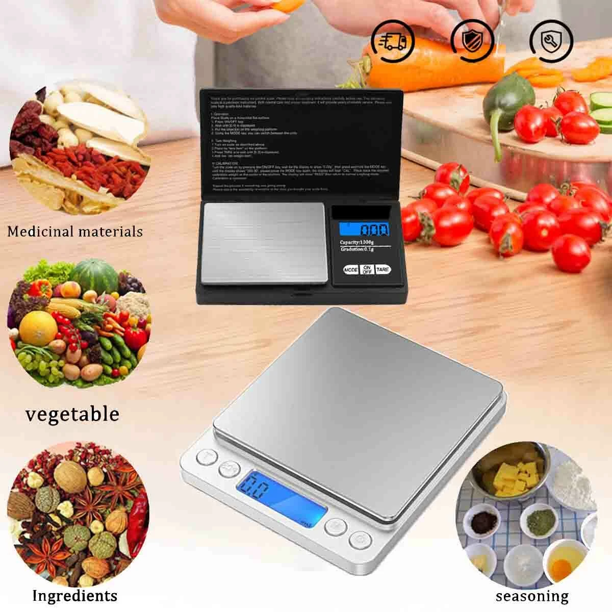 Digital Scale 3000g x 0.1g Jewelry Gold Silver Coin Gram Pocket Size Herb  Grain