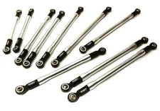 Complete Aluminum 10-Piece Linkage Set for Custom 1.9 & 2.2 Rock Crawlers