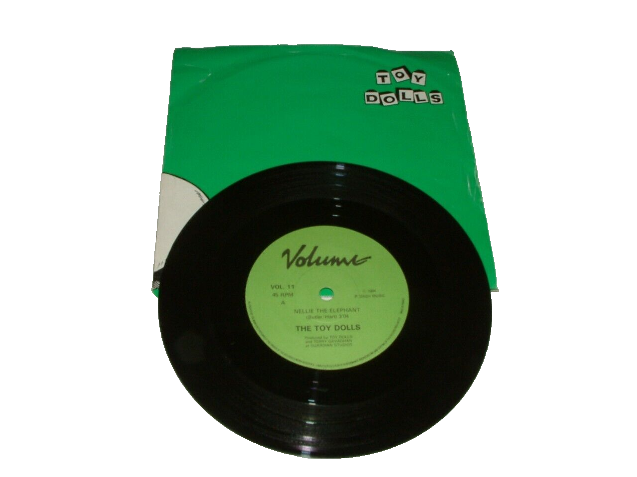 The Toy Dolls Nellie The Elephant 7" Vinyl 1984 Volume Records