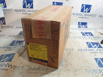 New SQUARE D KAL362251386 25 2amp 600v Feed Thru Breaker + 24VDC Shunt 1a1b AUX