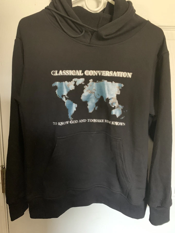 Хлопковая толстовка с капюшоном классические беседы узнать Бога и сделать его известным - Изображение 4 из 4