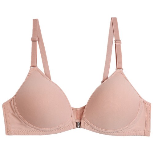 Womens Front Fastening Bra Non Wired Soft Stretch Padded Bralette Seamless Bras - Picture 11 of 17
