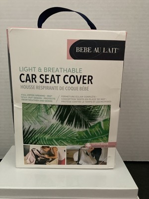 Bebe Au Lait Palms Premium Muslin Car Seat Cover Light Breathable Ebay