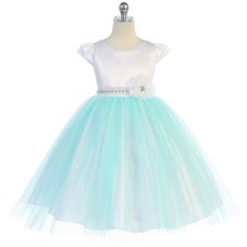 AQUA Size 4 Flower Girl Dress Bridesmaid Birthday Formal Party Special Occasions