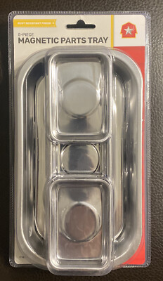 New 5 Pcs. Magnetic Parts Tray Rust Resistant Finish