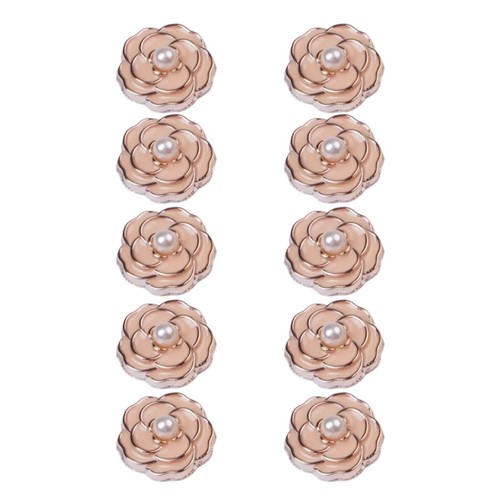 Stunning Floral Embellishment Buttons with Rhinestone and Pearl Accents - Picture 8 of 44