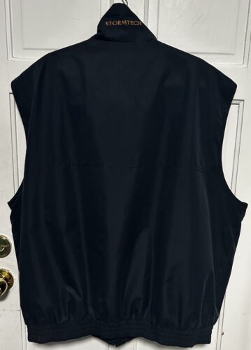 VTG StormTech Men’s Size 2XL Waterproof Full Zip Front Vest Zipper Pockets Blue - Picture 6 of 12