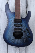 Ibanez S770 Solid Body Electric Guitar Cosmic Blue Frozen Matte Finish