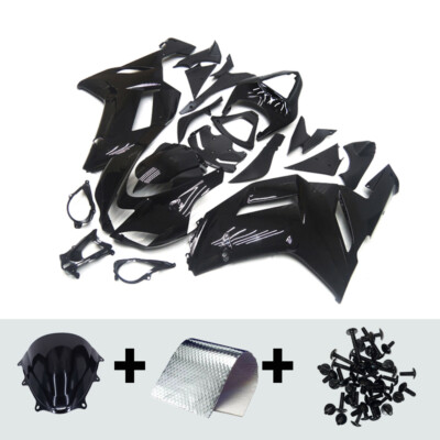 Injection Black Fairing Kit for Kawasaki Ninja ZX6R 636 2007 2008 ZX-6R Bodywork