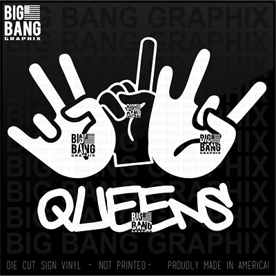 Graffiti Queens, NY Home Vinyl Decal Sticker Village City State Born NYC Native
