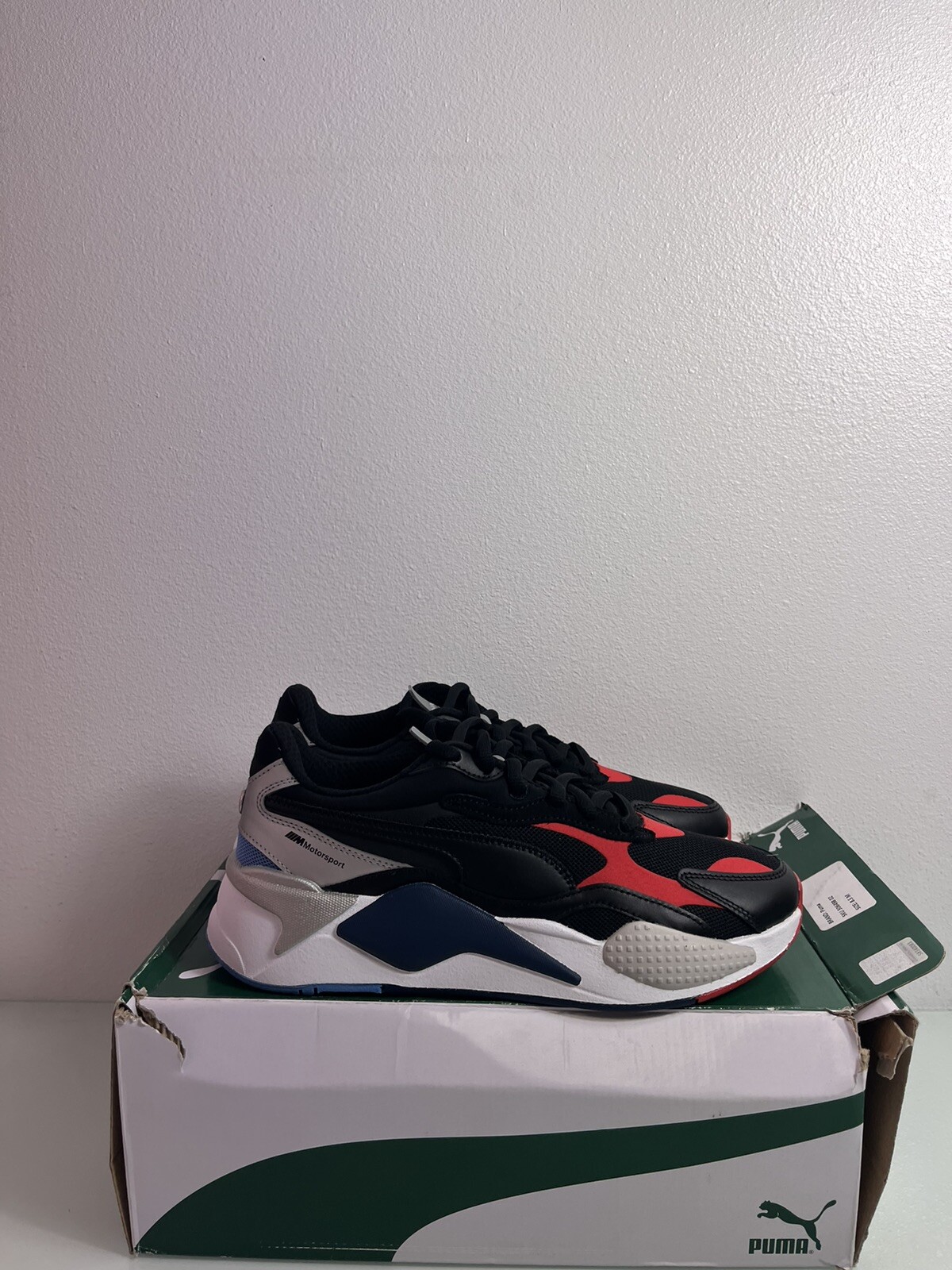 Size 8.5 - PUMA RS-X3 x BMW Motorsport Black Silver for sale online | eBay
