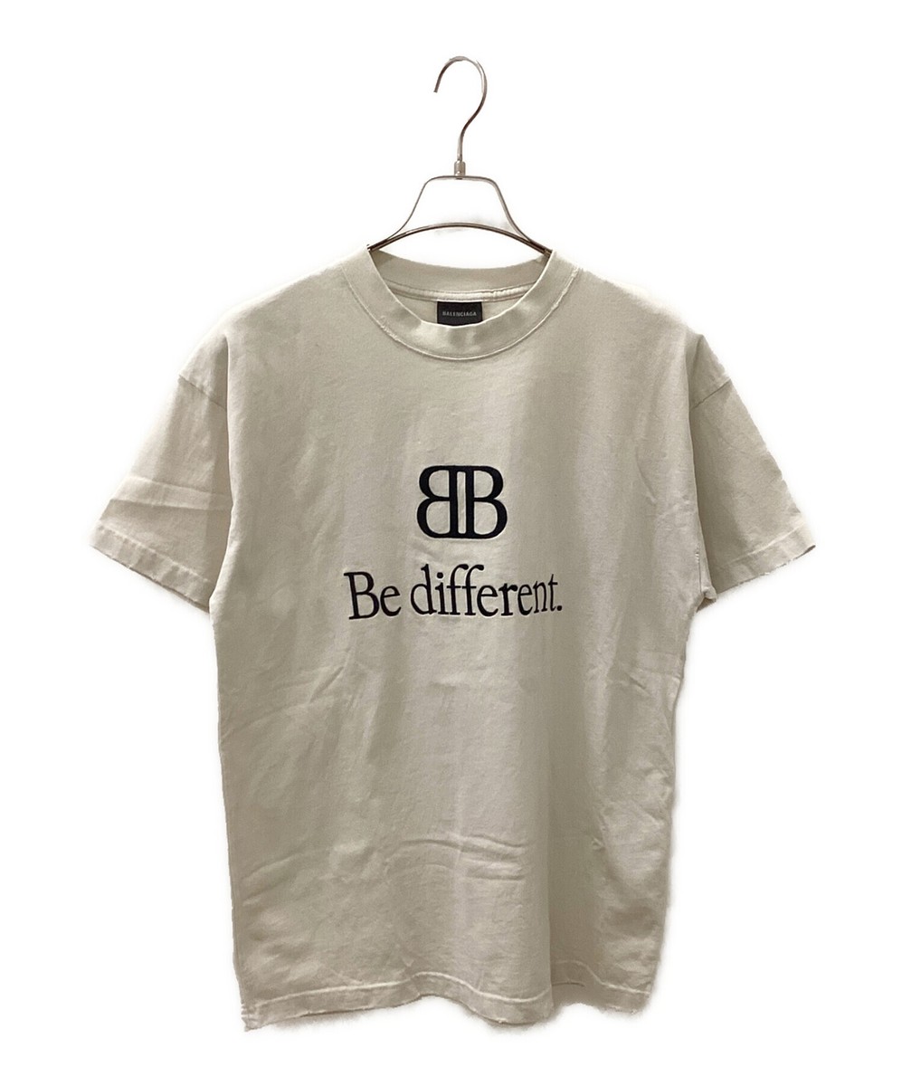 BALENCIAGA Be Different Tee Size: S White Men 612965 | eBay