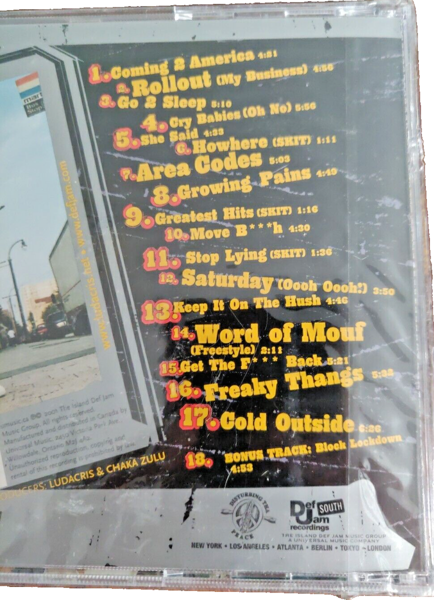 米2discs LP Ludacris Word Of Mouf 3145864461 DEF JAM /00660 Ludacris – Word Of Mouf – 2 x Vinyl (LP, Album), 2001