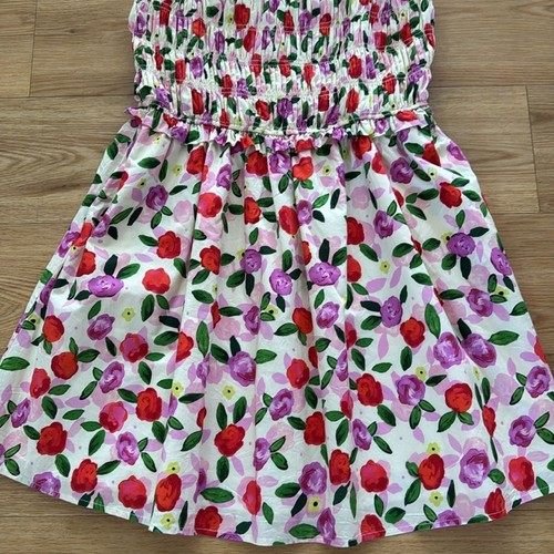 English Factory Tuckernuck Womens Floral MINI DRESS Large Smocked Spring Ruffled - Picture 7 of 11