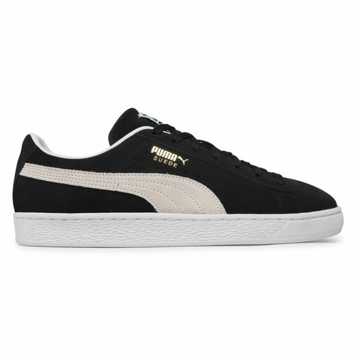 Puma Men's SUEDE CLASSIC+ Shoes NEW AUTHENTIC Black-White - Picture 8 of 8