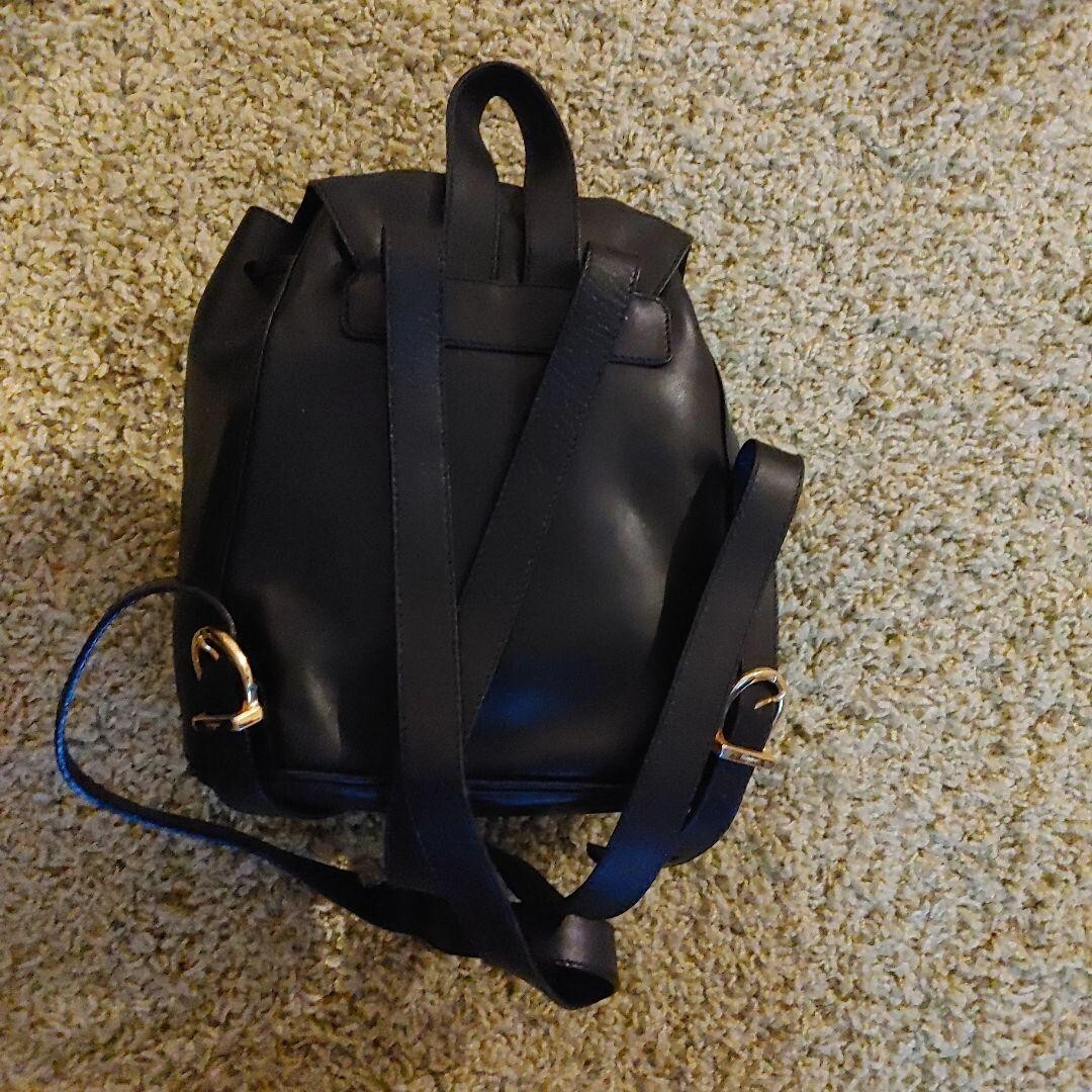Salvatore Ferragamo Leather Mini Backpack Double Gancini Vintage