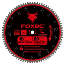 10-Inch TCG Miter/Table Saw Blade 80-Tooth for Metal & Plastic Cutting 