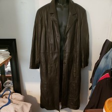 Women's Full Length Leather Jacket 2xl