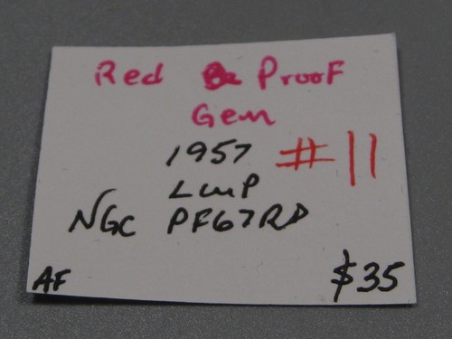 GEM PROOF RED 1957 Lincoln Wheat Penny NGC PF67 RD. #11 - Picture 8 of 8