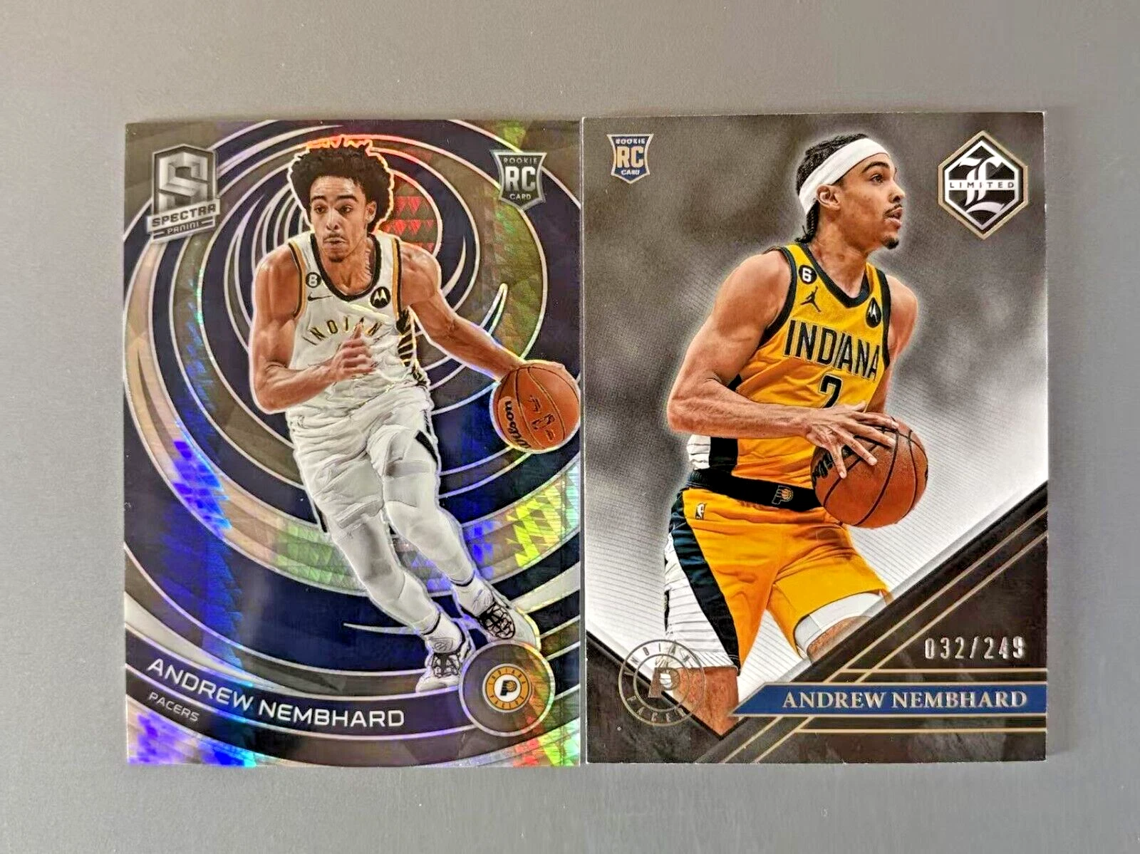 Andrew Nembhard 2022-23 Panini Spectra Asia Prizm /249 RC #181 Lot2