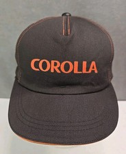 Vtg RARE Toyota Tecno Corolla hat padded mesh lining zipper back made Japan cap